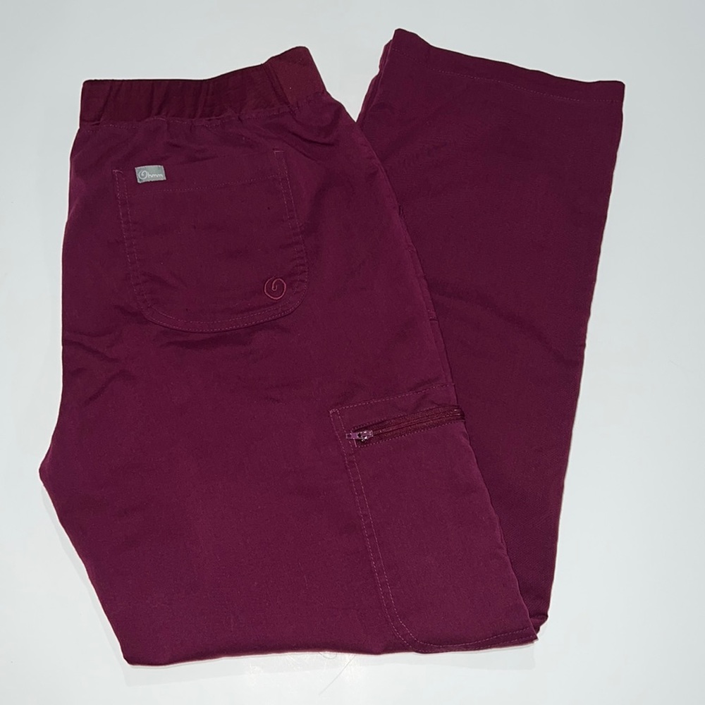 Ohmm Burgundy Scrub Pants Size L